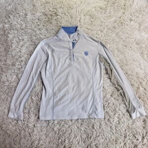 Child’s Large White Romfh Long Sleeve Horseback Riding Show Shirt